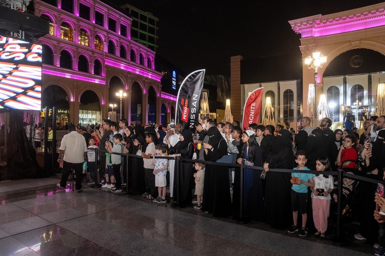 huge crowd at the unveiling of the 2025 Nissan Magnite